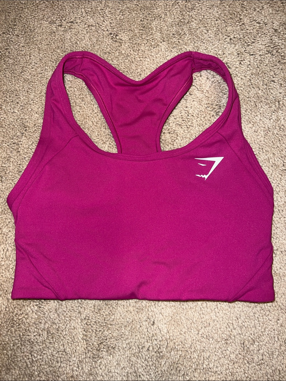 XS Magenta GymShark racer back sports bra